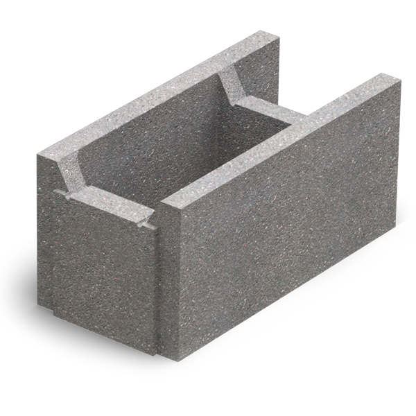 Блок  бетонный несъемной  опалубки  (510х250х235)